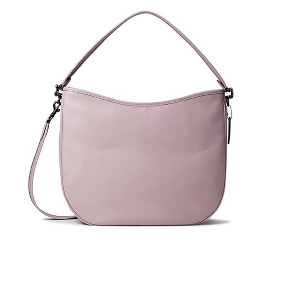 COACH Women's Soft Tabby Leather Hobo Shoulder Bag crossbody purple minimalist - Picture 1 of 15